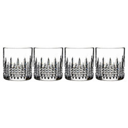 Waterford Lismore Connoisseur Diamond Cut Lead Crystal Tumblers, Set of 4